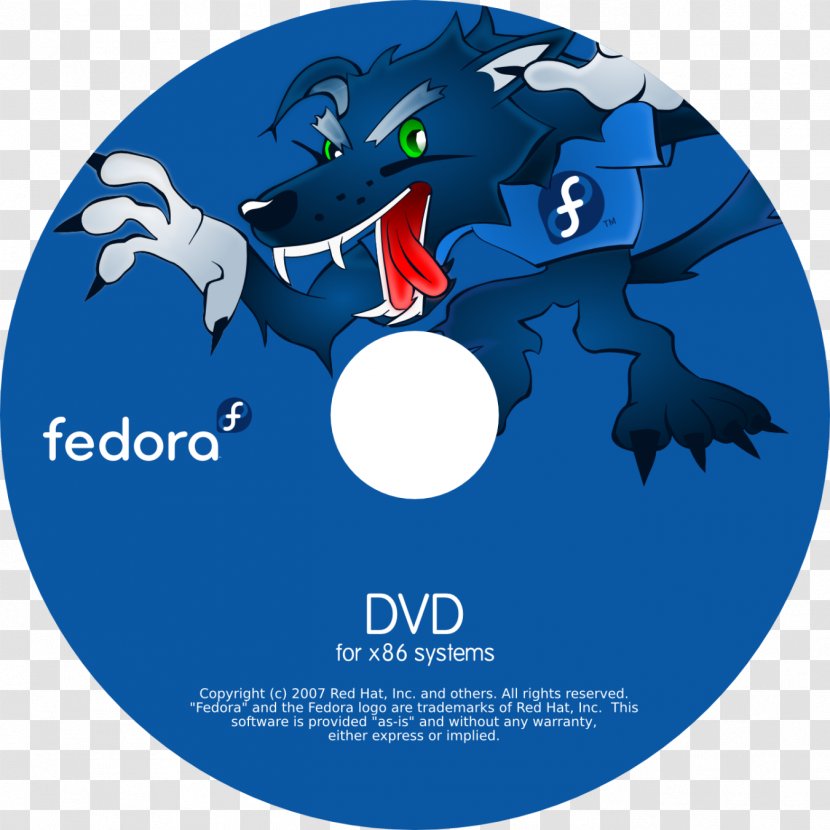 Fedora DVD Compact Disc Computer Software Linux - Label - Dvd Transparent PNG