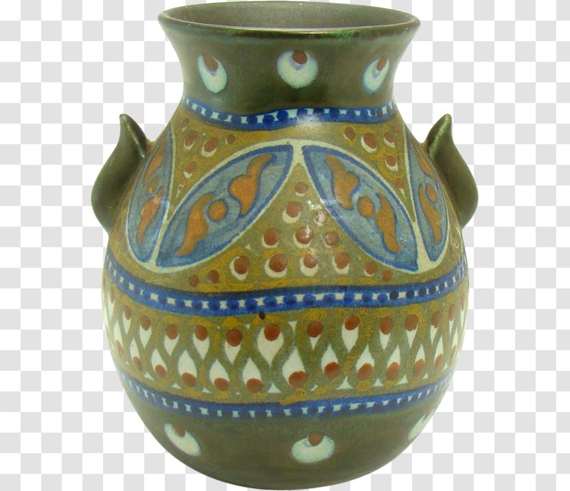Vase Van Briggle Pottery Ceramic Roseville - American Art Transparent PNG