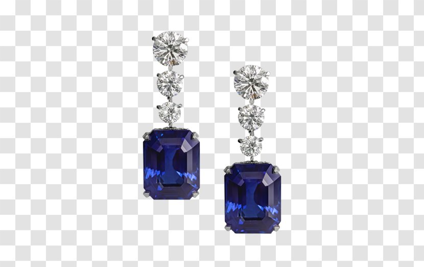 Sapphire Earring Jewelry And Jewels Jewellery Diamond Transparent PNG