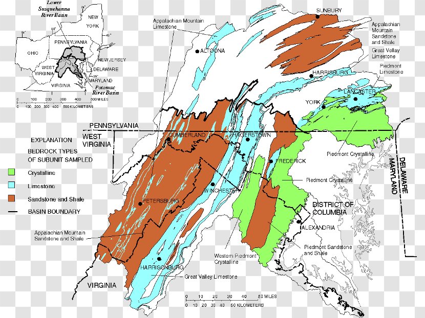 Radon Mitigation Washington, D.C. Water Table Maryland - Pennsylvania - Map Transparent PNG