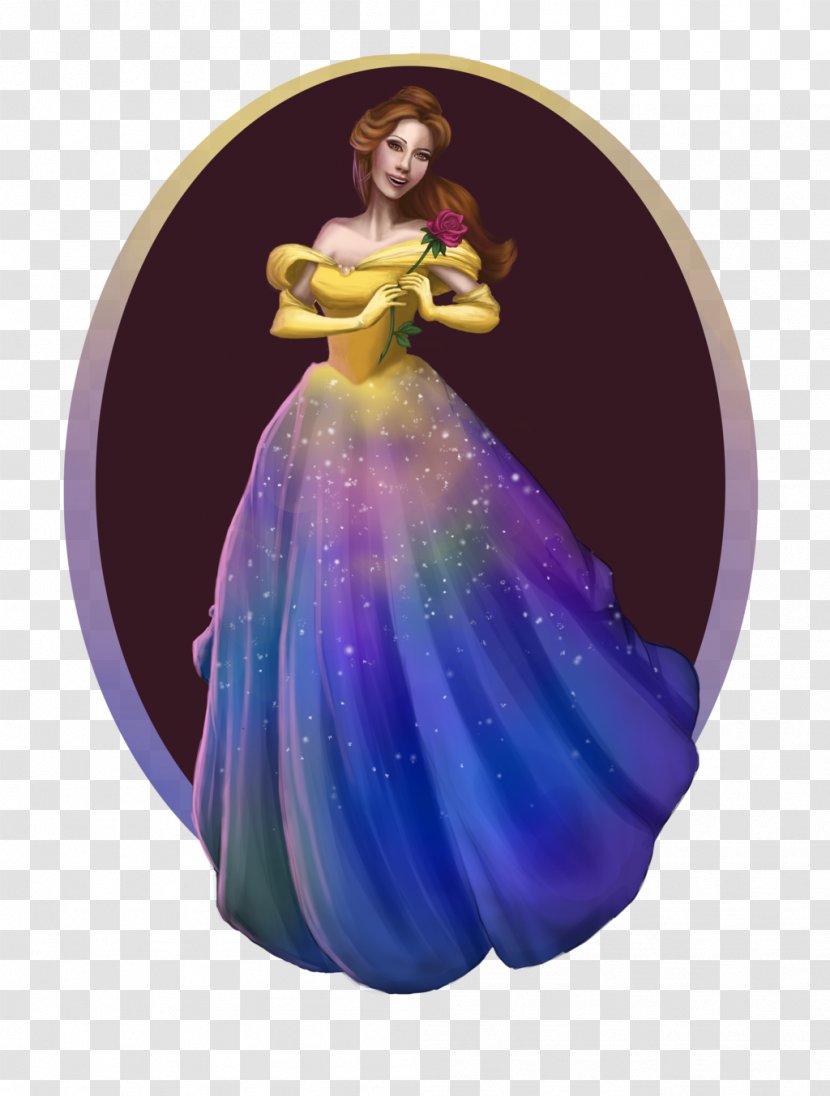 Youtube Belle Art Disney Princess Violet Figurine Beauty And The Beast Transparent Png