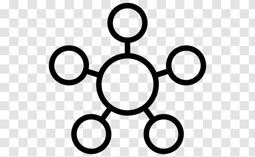 Black And White Symbol Area - Computer Network Transparent PNG