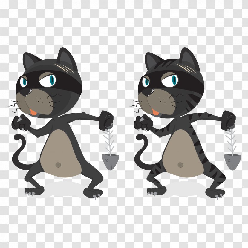 April 1 Fools Day Ansichtkaart Animation Holiday - Cartoon Cat Transparent PNG