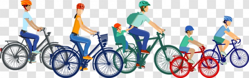 Cycling Bicycle Family Clip Art - Vehicle Transparent PNG