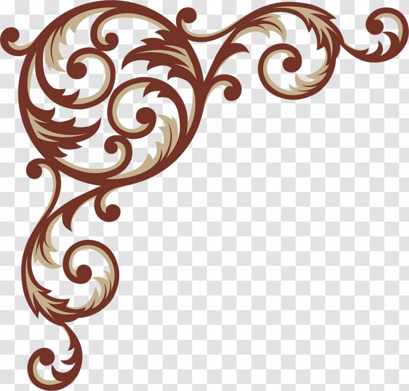 Ornament Decoupage Stencil Clip Art - Corners Transparent PNG