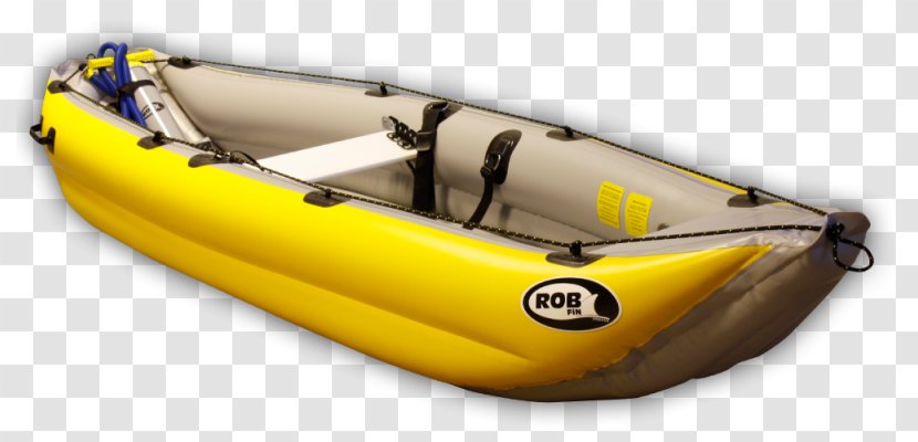 Kayak Inflatable Boat Canoe Raft - Yellow Transparent PNG
