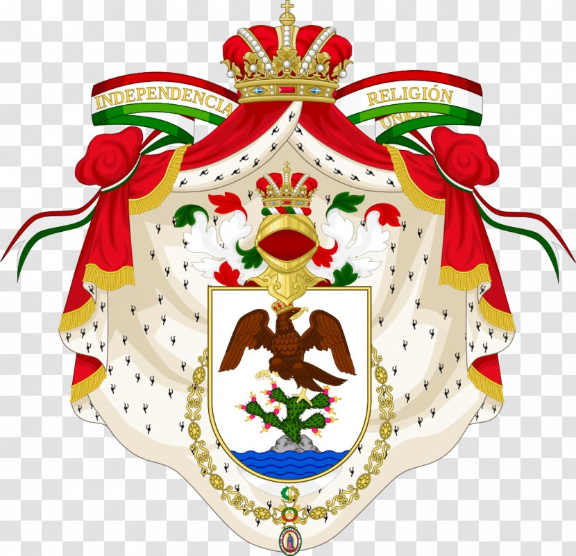 First Mexican Empire Mexico Second Coat Of Arms House Iturbide - Escudo. Transparent PNG