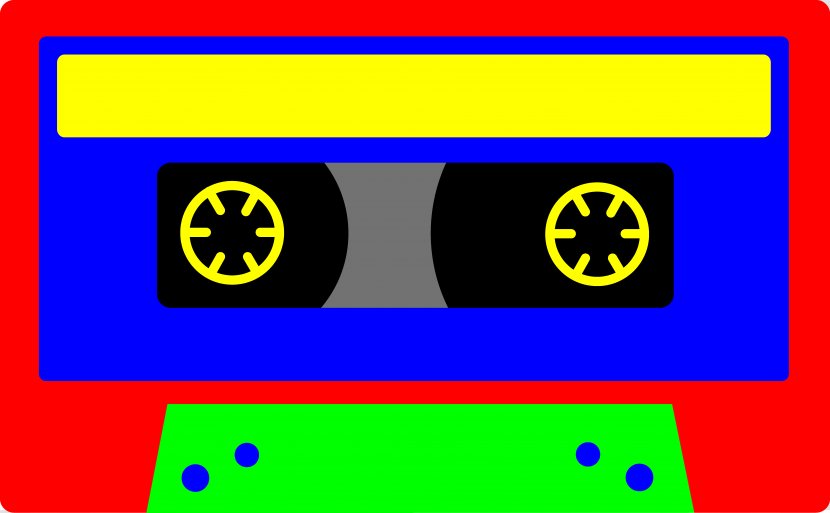 VHS Compact Cassette Clip Art - Scalable Vector Graphics - Tape Cliparts Transparent PNG