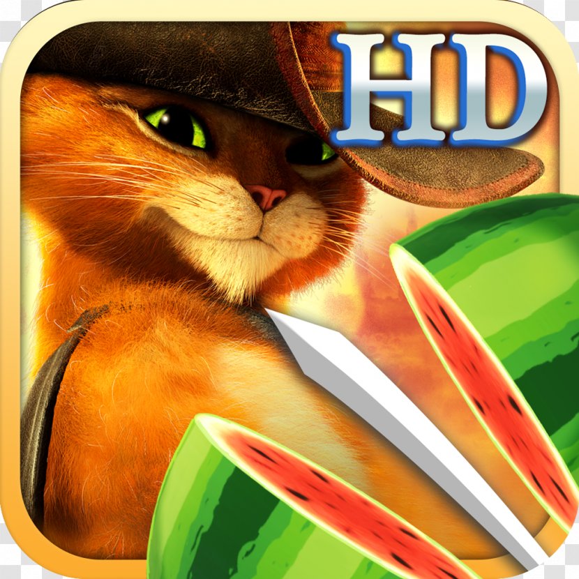 Fruit Ninja: Puss In Boots Android Xbox 360 - Shrek Franchise Transparent PNG