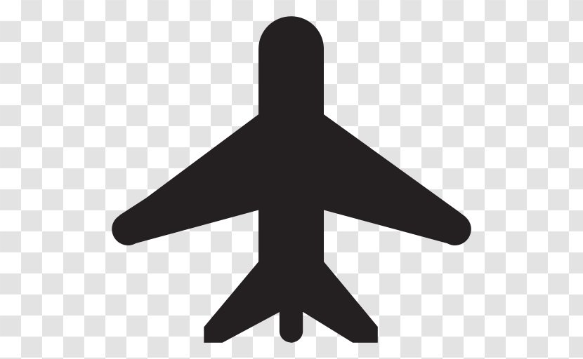 Airplane Mode Symbol - Black And White Transparent PNG