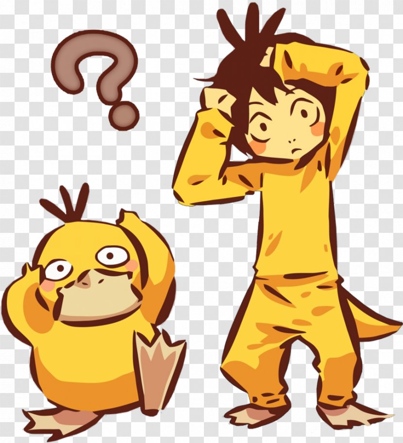 Pokémon Yellow GO Pikachu Ash Ketchum Psyduck - Artwork - Pokemon Go Transparent PNG