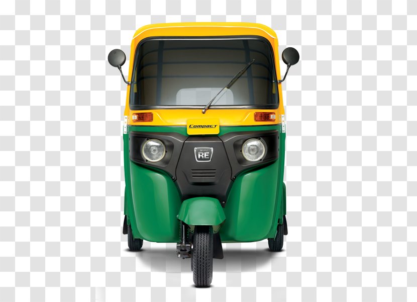 Bajaj Auto Rickshaw Car Three-wheeler - Yellow Transparent PNG