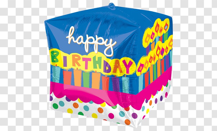 Birthday Cake Balloon Party Happy - Foil Balloons Transparent PNG