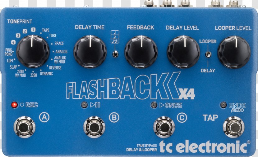 TC Electronic Flashback X4 Delay Effects Processors & Pedals - Component Transparent PNG