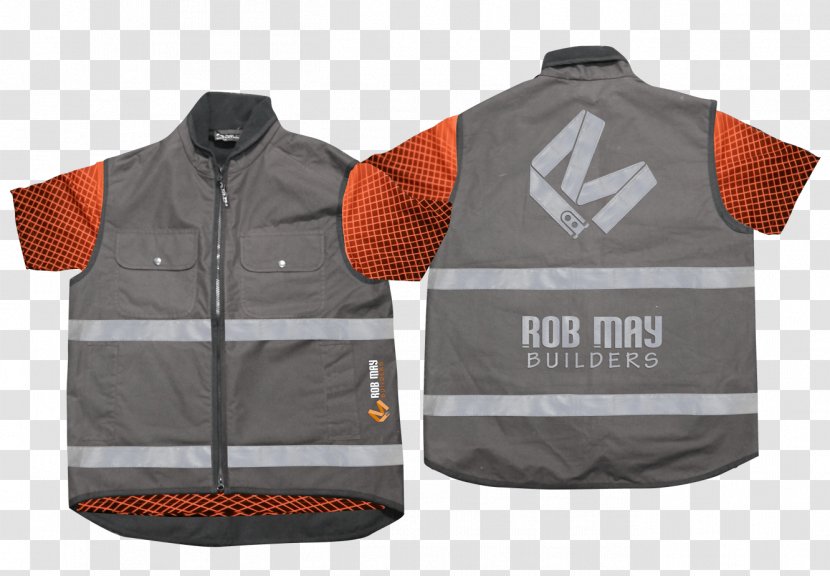 Gilets T-shirt Jersey Rob May Builders Brand - Tshirt Transparent PNG