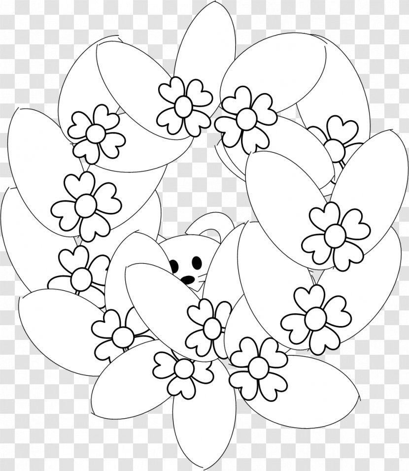 Flower Easter Egg Petal Palm Sunday - Visual Arts Transparent PNG