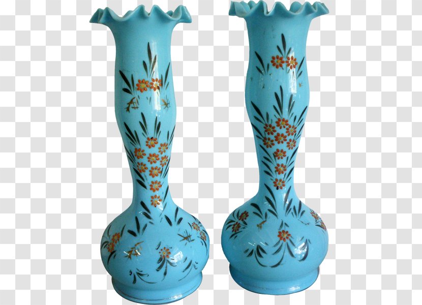 Vase Ceramic Glass Pottery Turquoise - Antique Transparent PNG