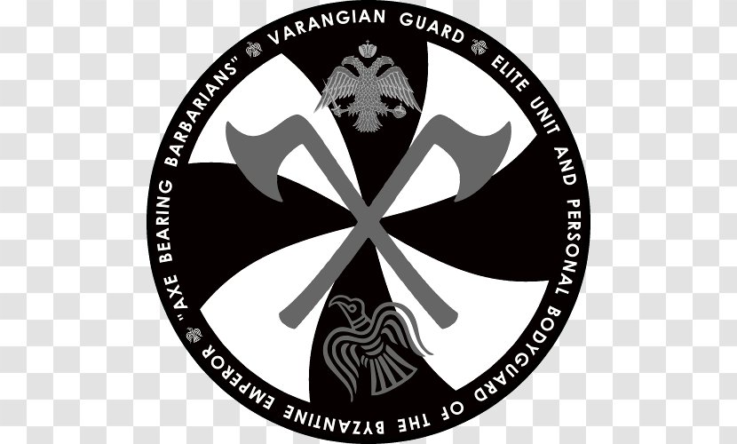 Varangian Guard Varangians Byzantine Empire Norsemen T-shirt - Black And White Transparent PNG