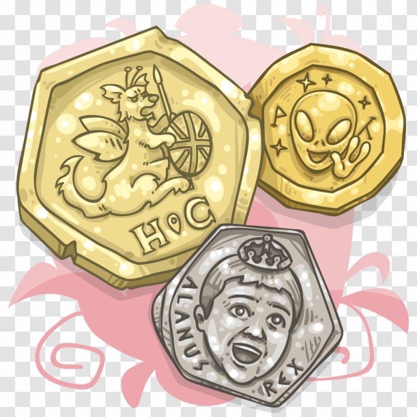 Coin Gold Cash Money Font - Metal Transparent PNG