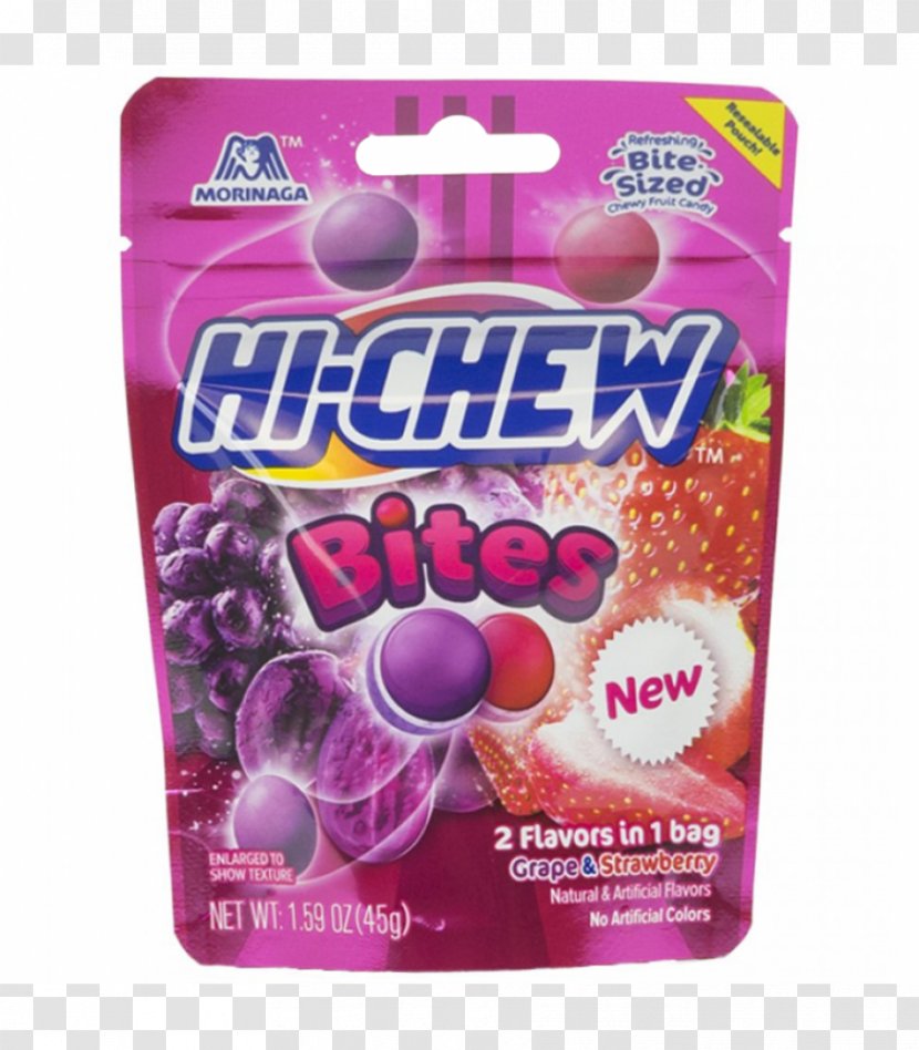 Hi-Chew Candy Morinaga & Company Strawberry Grape - Magenta Transparent PNG