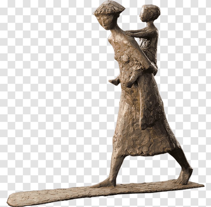 Bronze Sculpture Child Mother Transparent PNG