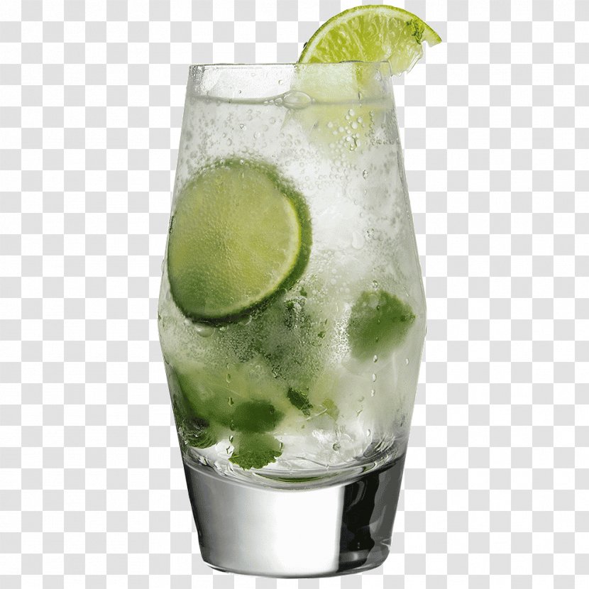 Rickey Caipirinha Highball Glass Mojito Sea Breeze - Non Alcoholic Beverage Transparent PNG