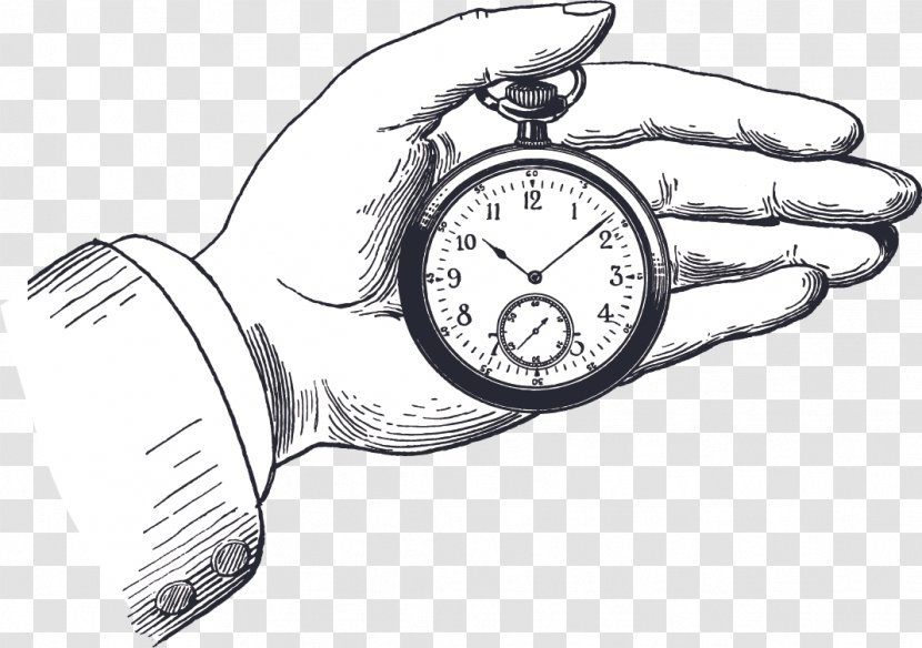 Pocket Watch Clock Horology Advertising - Artwork - Bell Child Gesture Grip Vector Transparent PNG