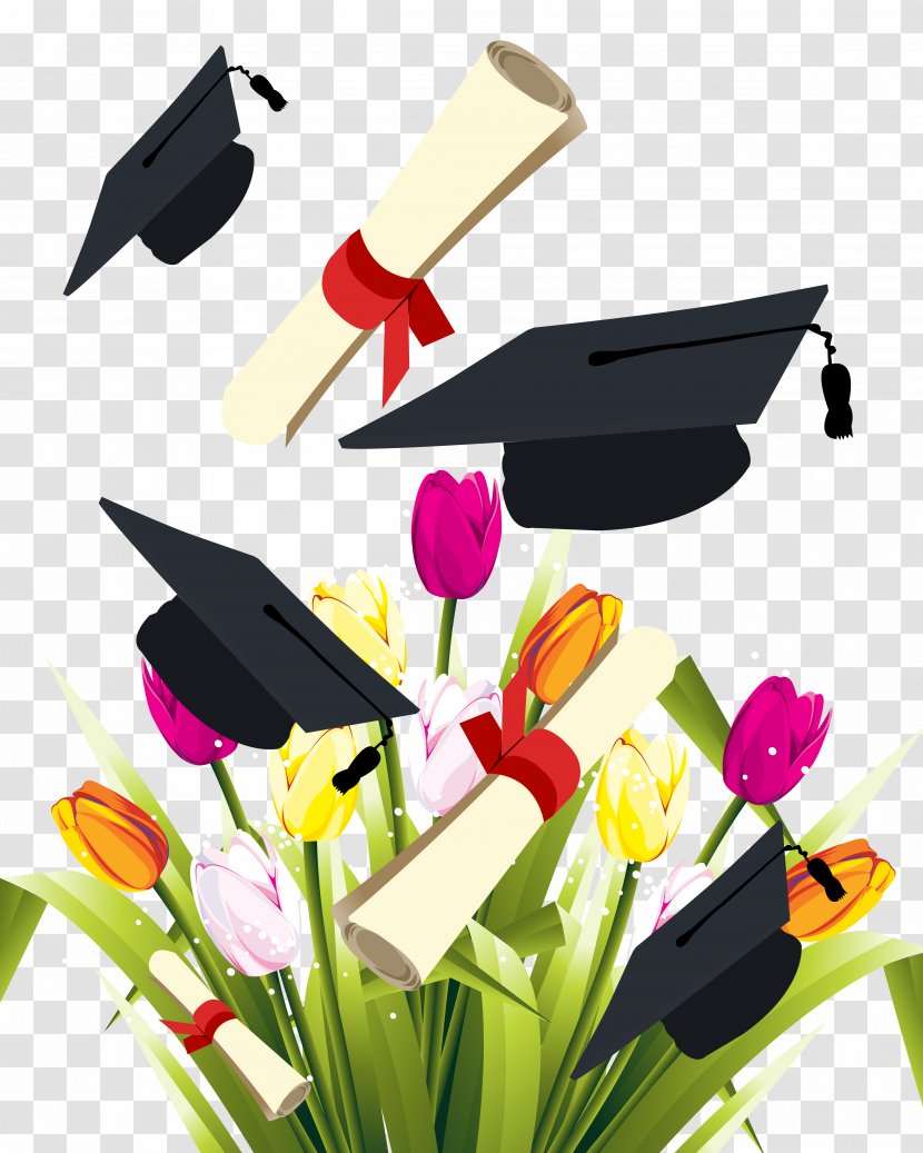 Graduation Ceremony Square Academic Cap Diploma Clip Art - Yellow - Season Element Transparent PNG