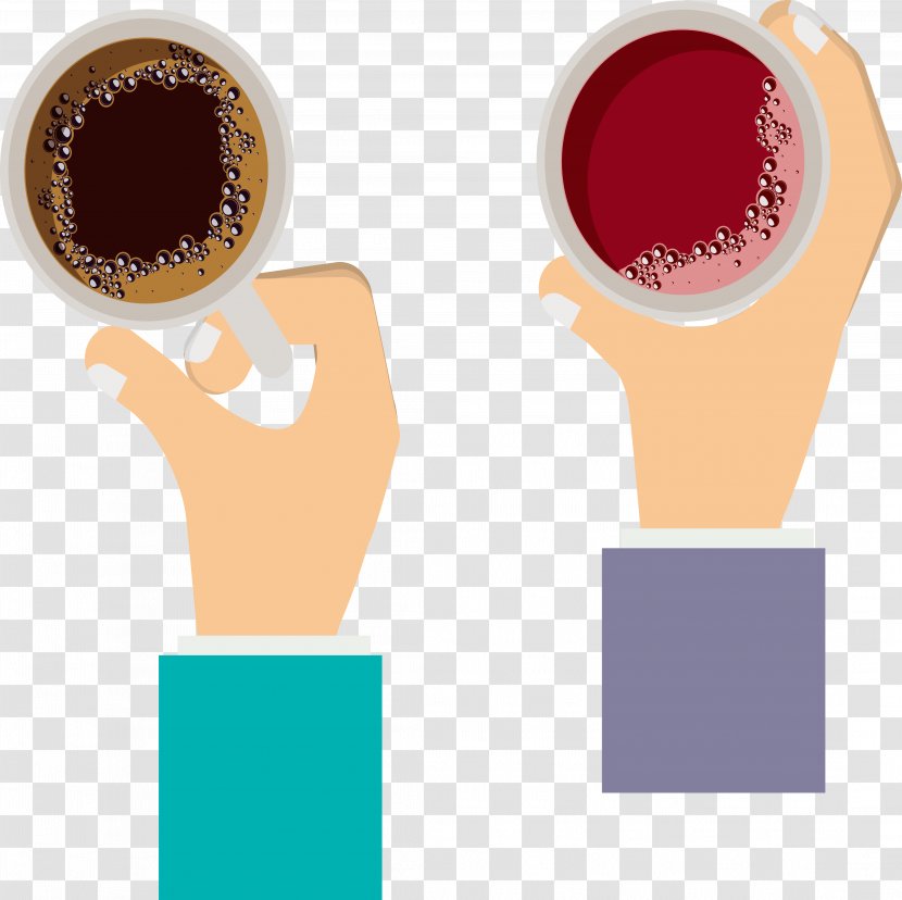 Coffee Cup Cafe Drink - Drinking - Hand Raised Design Transparent PNG