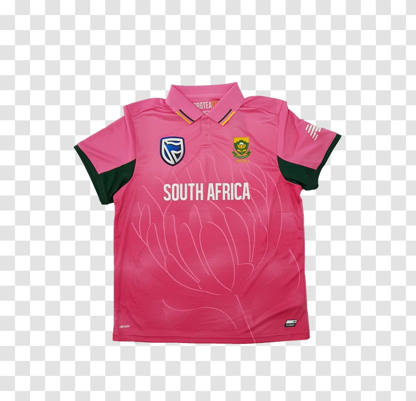 T-shirt South Africa National Cricket Team Jersey Clothing Uniform - Brand Transparent PNG