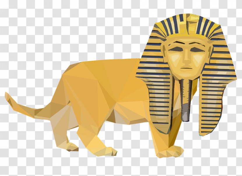 Lion Egyptian Pyramids Clip Art - Carnivoran - Egypt Transparent PNG