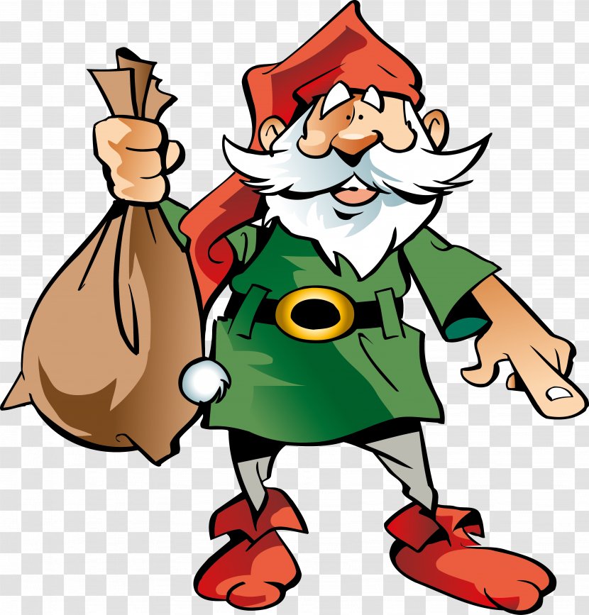 Santa Claus Christmas Clip Art - Card - Dwarf Transparent PNG