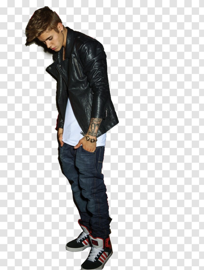 Justin Bieber Leather Jacket Photography Adidas Art - Silhouette Transparent PNG