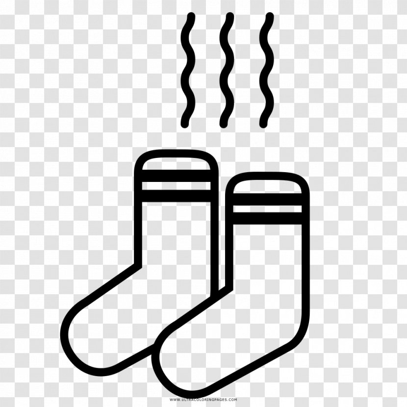 Drawing Sock Coloring Book Shoe - White - Smelly Transparent PNG