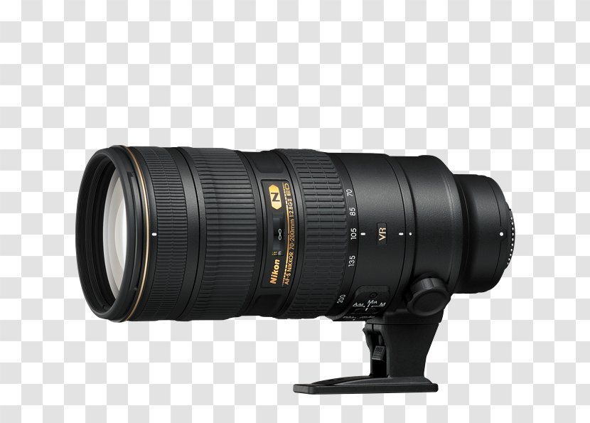 Nikon AF-S Nikkor Telephoto Zoom 70-200mm F/2.8E FL ED VR 70 - Image Stabilization - 200mm F/2.8 24-70mm F/2.8G Canon EF 70–200mm Lens DX 35mm F/1.8GCamera Transparent PNG