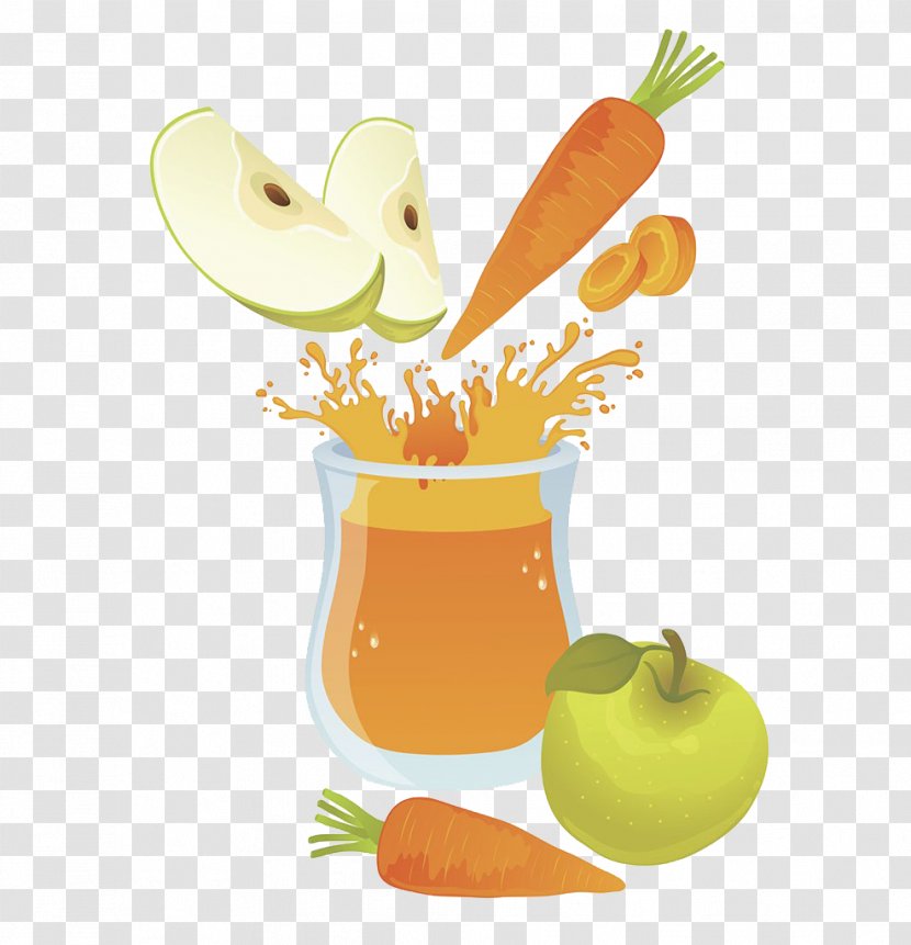 Apple Juice Carrot Fruit Transparent PNG