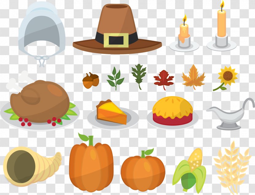 Autumn Thanksgiving Clip Art - Pumpkin - Vector Painted Harvest Transparent PNG