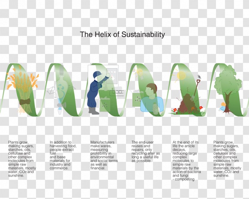Helix Of Sustainability Waste Hierarchy Reuse Manufacturing - Natural Environment Transparent PNG