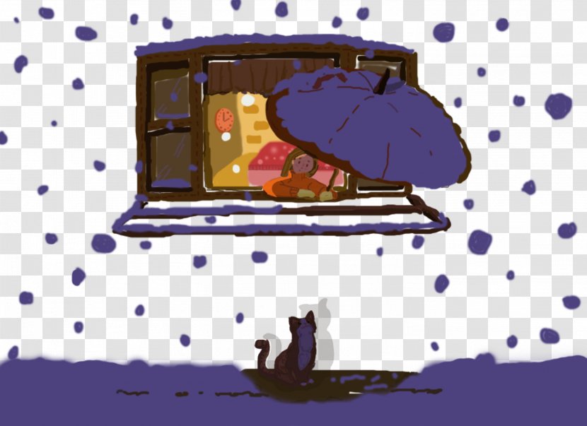 Snow Designer - Snowman - Outside The Window At Night Transparent PNG