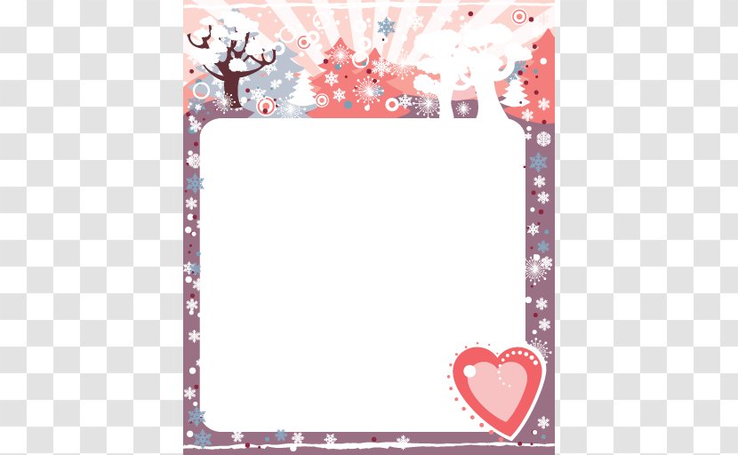 Picture Frames Flower Pattern - Heart Transparent PNG