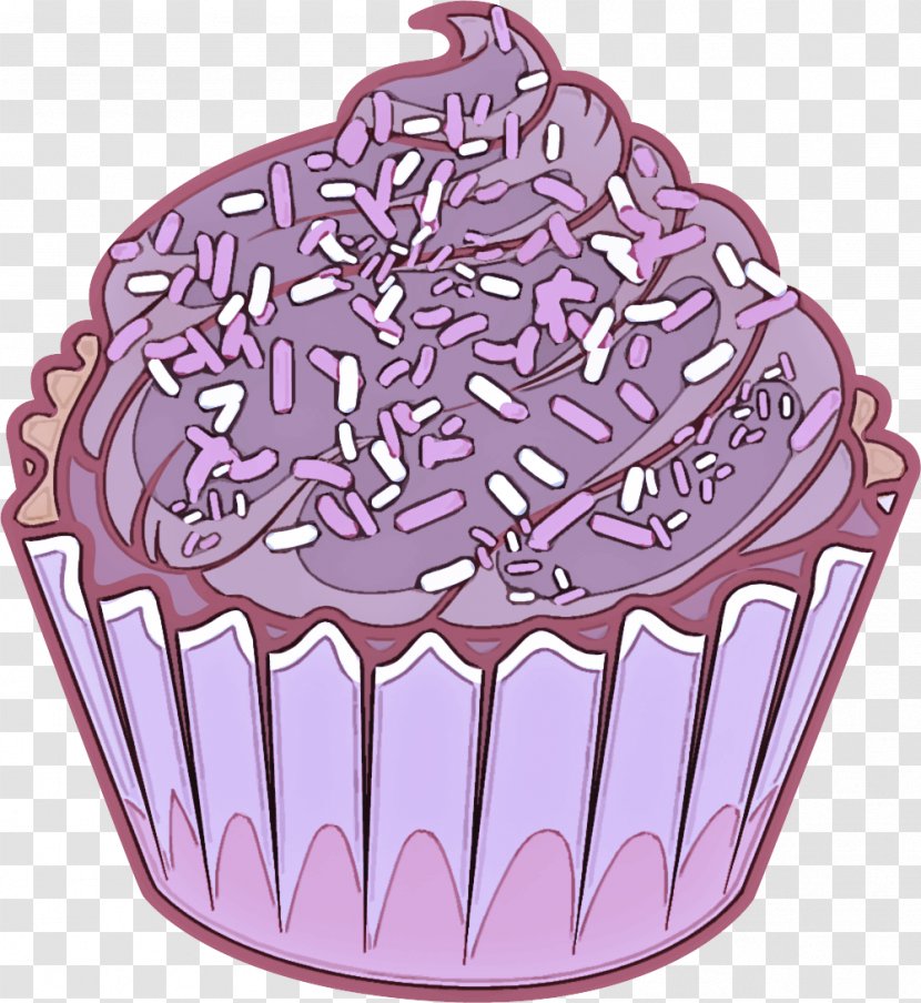 Baking Cup Cupcake Cake Decorating Supply Icing Purple - Muffin Transparent PNG