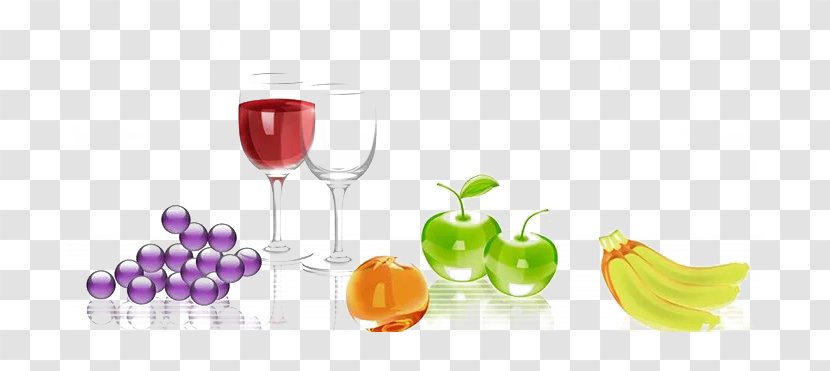 Red Wine Juice Glass Manzana Verde - Fruit - Fresh And A Of Transparent PNG