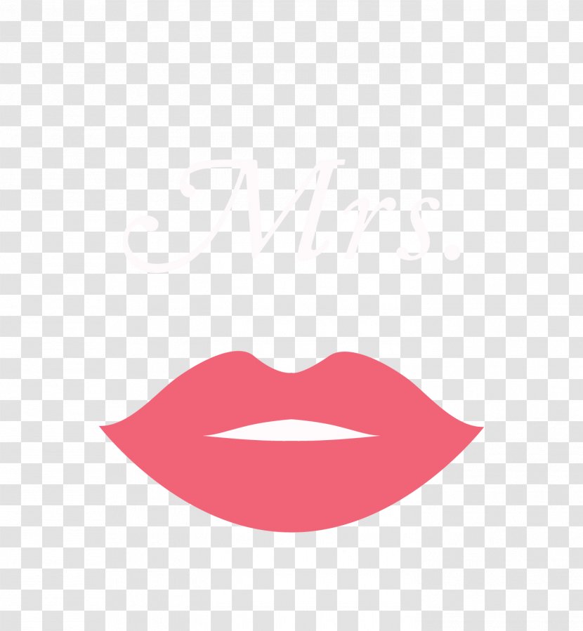 Logo Lip Line Beauty.m Font - Pink Transparent PNG