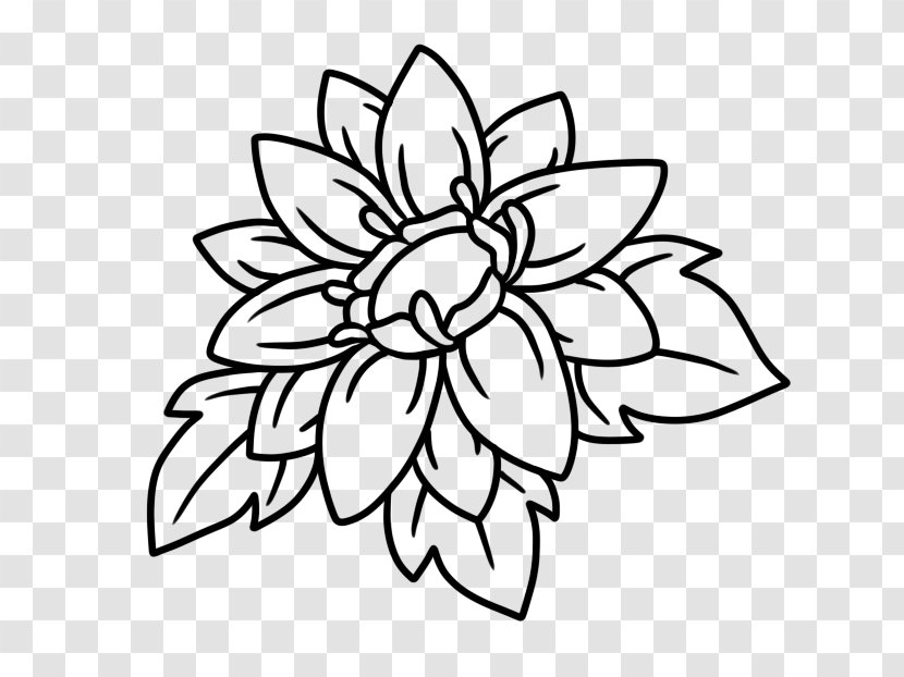 Floral Design Cut Flowers Mycena Petal - Black And White - Flower Transparent PNG
