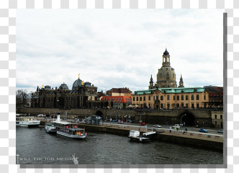 Dresden Frauenkirche Water Transportation Canal Prague Night - Tourism Transparent PNG