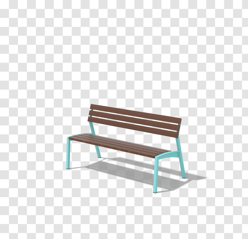Bench Chair Line - Turquoise Transparent PNG