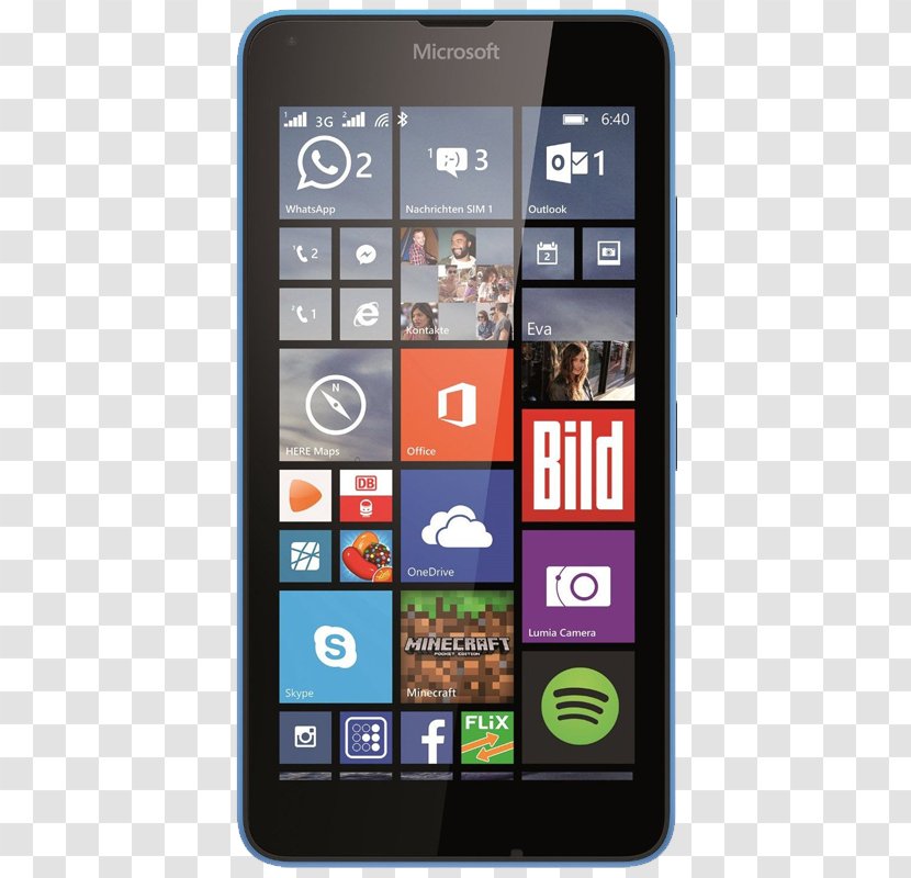 Microsoft Lumia 640 LTE Windows Phone Telephone Smartphone - Communication Transparent PNG