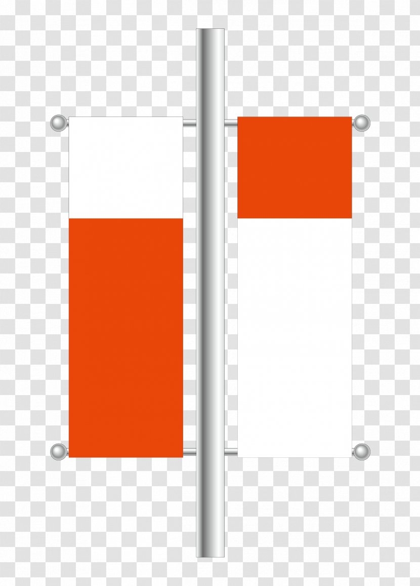 Flag Red - Rectangle - Publicity Road Transparent PNG