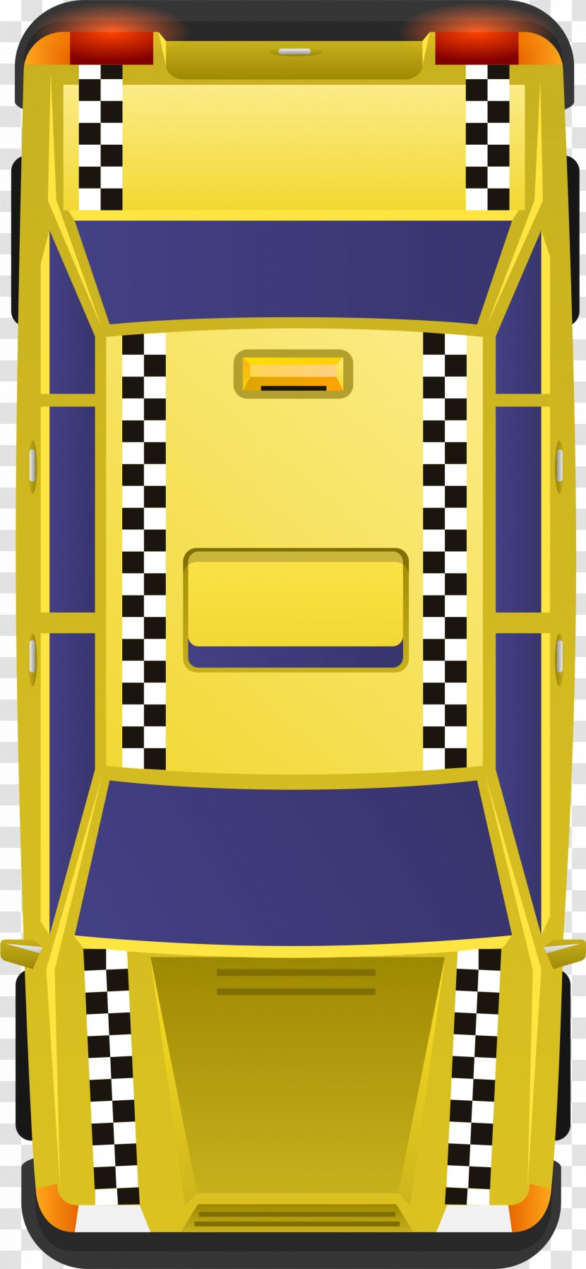 Taxi Cartoon Animation - Car - Yellow Transparent PNG