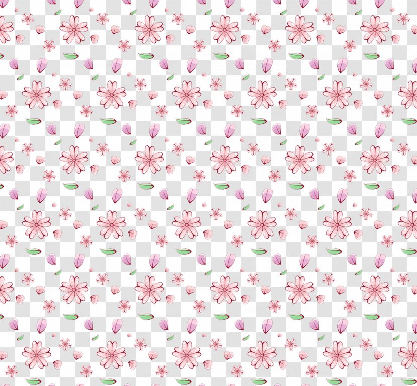 Flower Pink Pattern - Cherry Blossom - Floral Transparent PNG